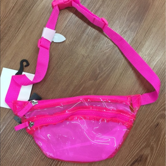 clear neon fanny pack